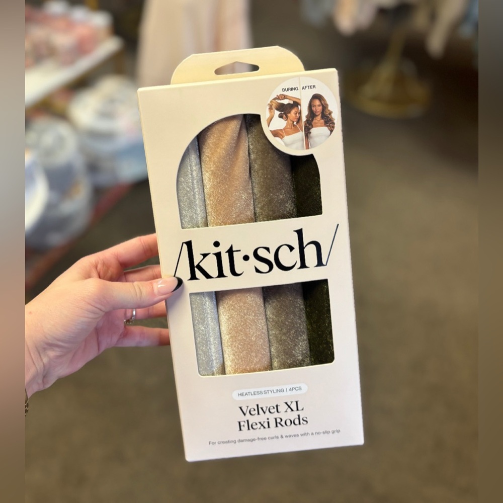 Kitsch Velvet XL Flexi Rods - Gold/Silver/Olive